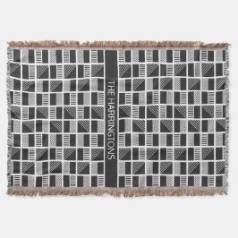 Monogramtäcke för anpassningsbar av geometriska kv mysfilt