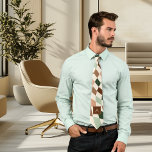 Monogramtid för kontrollpanel för neutralt, tänd slips<br><div class="desc">Monogramslips för neutralt Warped Checkerboard. Visas i jordtonspaletten i  och gröntars nyanser,  men ALLA FÄRG ÄR EDITABLA. Du kan välja 5 olika färg för schackbrädet,  bakgrunden och inslag i monogram. Anpassa mallen med ditt monogram först. © Kimbelled,  LLC</div>