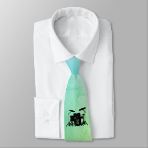 Monogramtrumset grönt slips