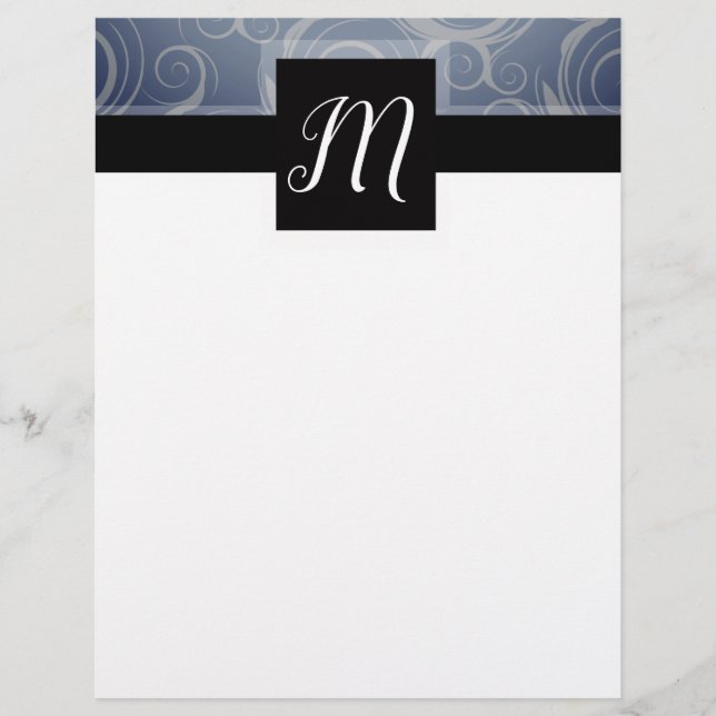 Monogramvirvlar Brevhuvud (Framsida)