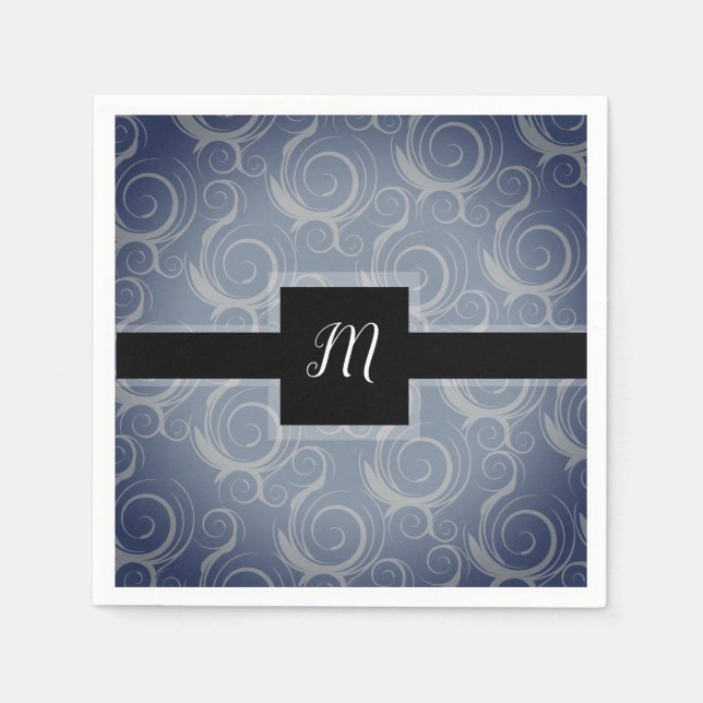 Monogramvirvlar Pappersservett (Framsidan)