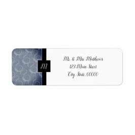 Monogramvirvlar Returadress Etikett