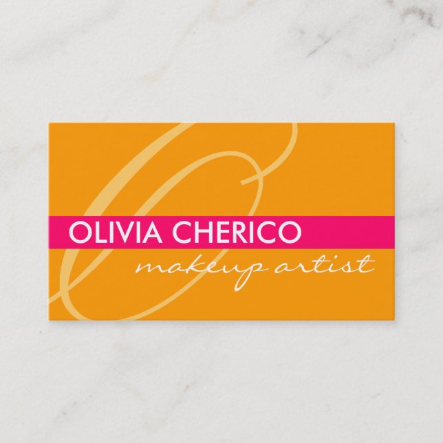 Monogramvisitkortar Visitkort (Framsida)