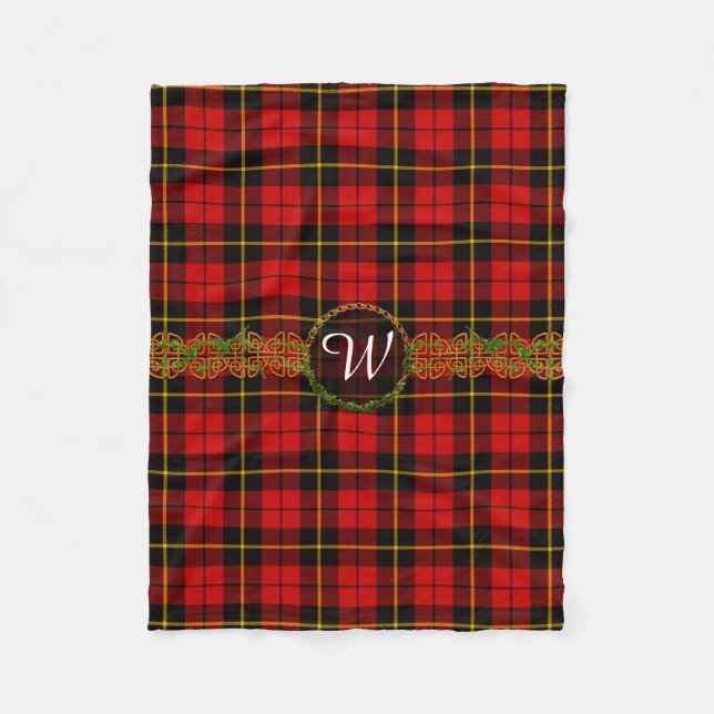 MonogramWallace Tartan Fleecefilt (Framsidan)