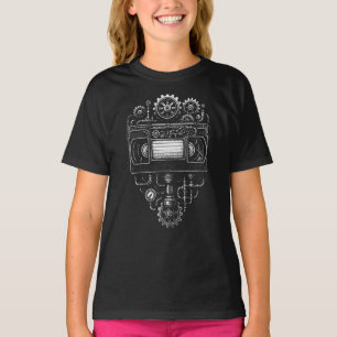 Monokrom ångpunk VHS videoband T Shirt