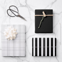 Monokrom Anpassningsbar Gift-papper Lakan