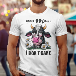 Monokrom bläck: en svart och vit kon med Pi T Shirt