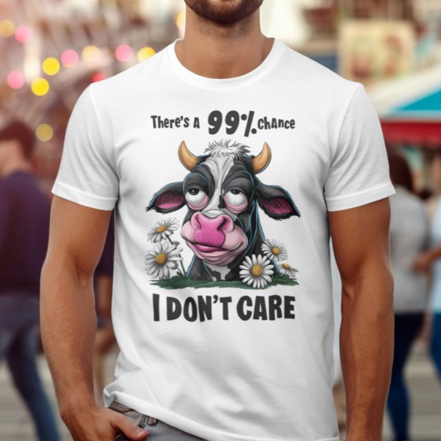 Monokrom bläck: en svart och vit kon med Pi T Shirt (Skapare uppladdad)