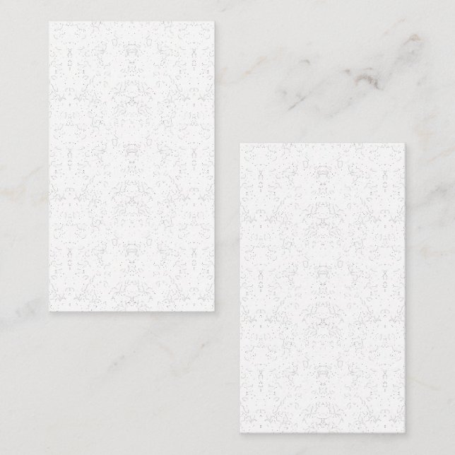 Monokrom Blommönster - Elegant Sömlös konst Tilläggskort (Fram/baksida)