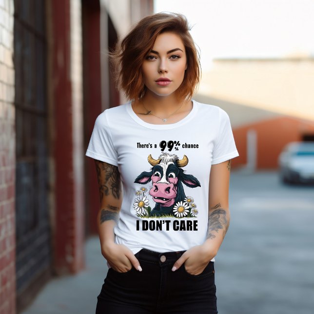 Monokrom bovin kalvkött med Rosa nos T Shirt (Skapare uppladdad)