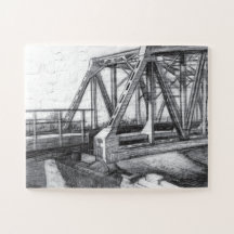 Monokrom bryggpencilart