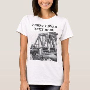 Monokrom bryggpencilart t shirt