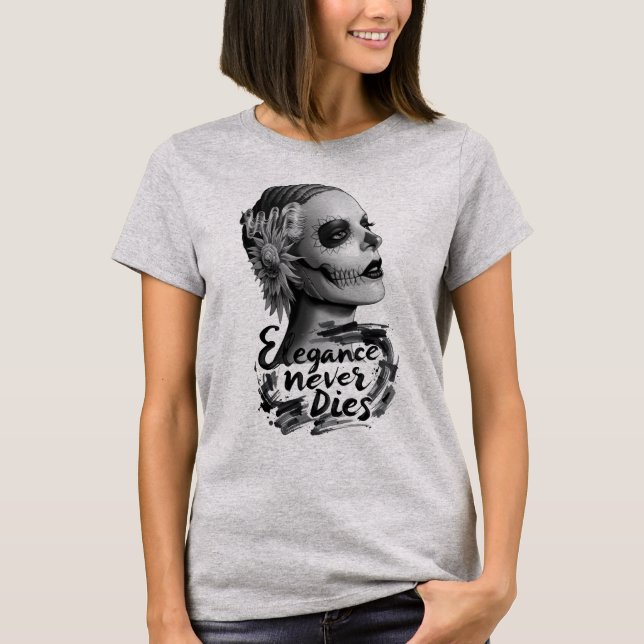 Monokrom Calavera T Shirt (Framsida)