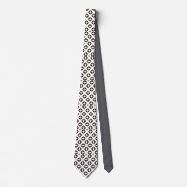 Monokrom diamant halsduk slips (Framsida)