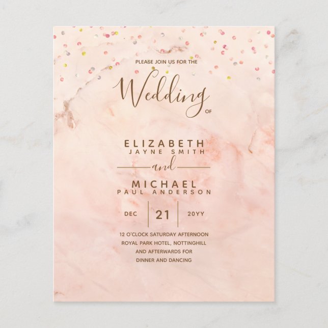 Monokrom Dubbla-sidig Elegant i BUDGET Guld Flygblad (Framsidan)