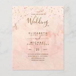 Monokrom Dubbla-sidig Elegant i BUDGET Guld Flygblad