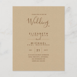 Monokrom Dubbla-sidig Elegant i BUDGET Guld Flygblad