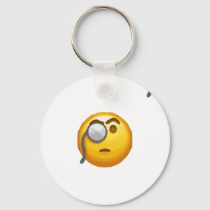 monokrom emoji nyckelring