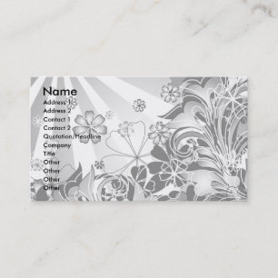 monokrom flowers_card visitkort
