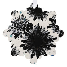 Monokrom Garden: Svartvit Abstrakt