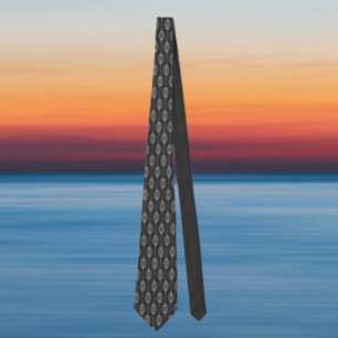 Monokrom geometri – Abstrakt mönstrad slips