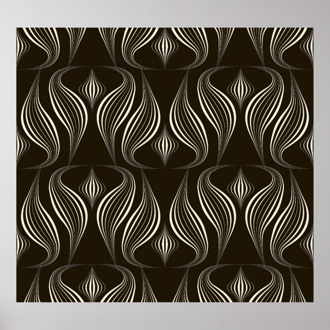 Monokrom geometri: Modern Vintage Struktur Poster (Framsidan)