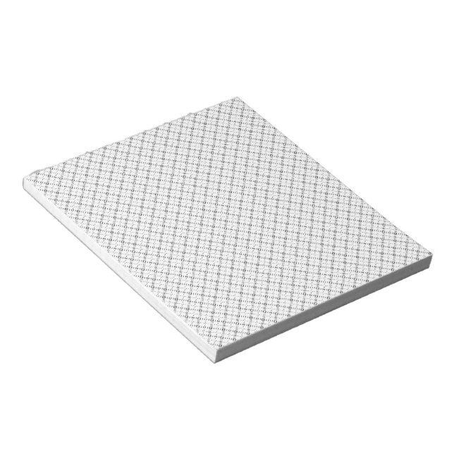 Monokrom geometrisk textur|Sömlös diamantlook Anteckningsblock (Vinklad)