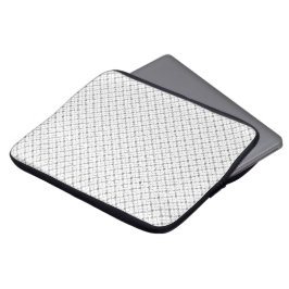 Monokrom geometrisk textur|Sömlös diamantlook Laptop Fodral