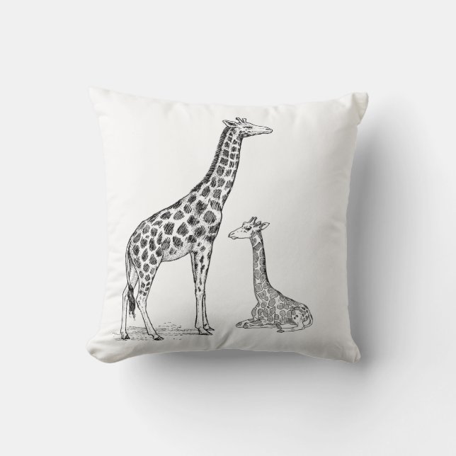  Monokrom Giraffdyna – Elegant & M Kudde (Framsida)