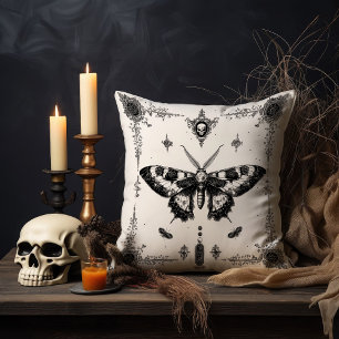 Monokrom gotiic Moth Kudde