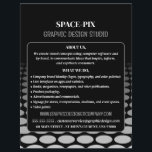 Monokrom grafik, reklam för grafikdesigner reklamblad<br><div class="desc">Monokrom grafik,  reklamutfällningar för grafikdesigner från Affärskortet Store.</div>