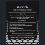 Monokrom grafik, reklam för grafikdesigner reklamblad<br><div class="desc">Monokrom grafik,  reklamutfällningar för grafikdesigner från Affärskortet Store.</div>