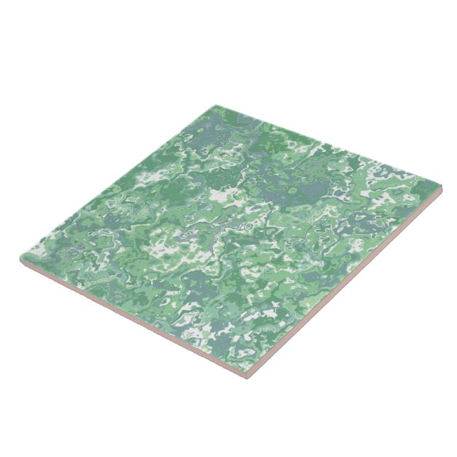 Monokrom Grönt Marble Kakelplatta (Sidan)