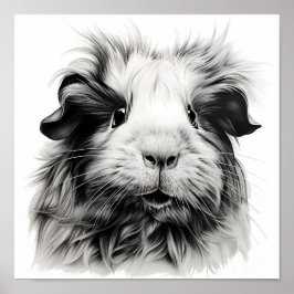 Monokrom Guinea Gris Poster