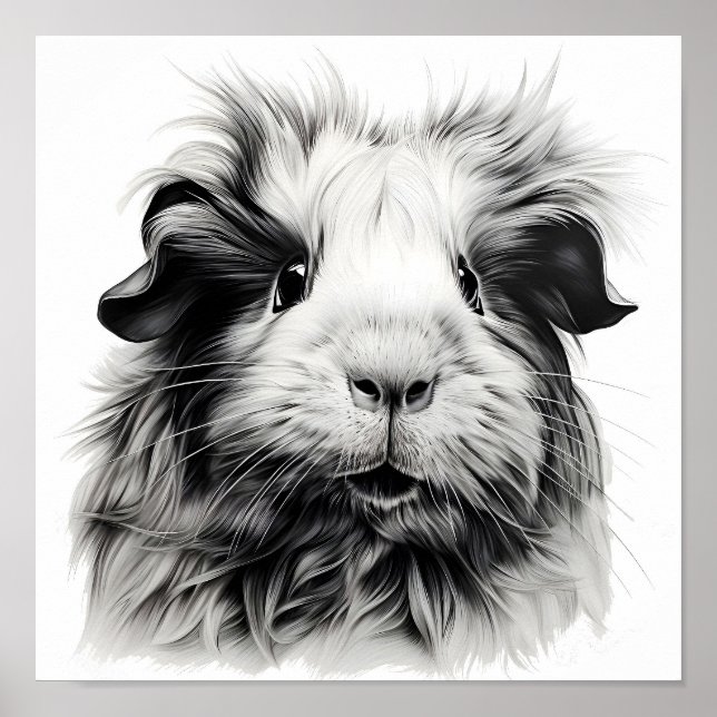 Monokrom Guinea Gris Poster (Framsidan)