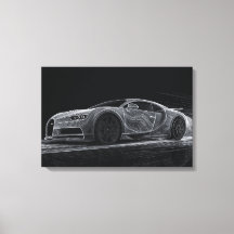 Monokrom Hastighet | Bilkonst (61 cm x 40,5 cm)