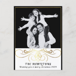 Monokrom legance Black and White-vykort Helg Vykort