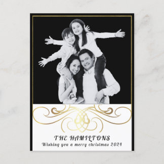 Monokrom legance Black and White-vykort Helg Vykort