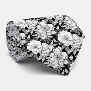 Monokrom Magnolia Flower-halsband Slips