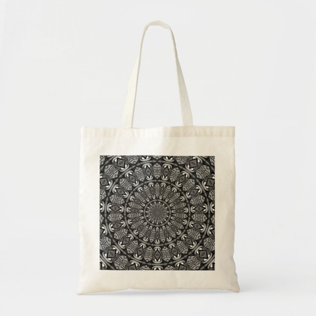 Monokrom Mandala Tygkasse (Framsidan)