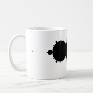 monokrom mandelbrot. kaffemugg