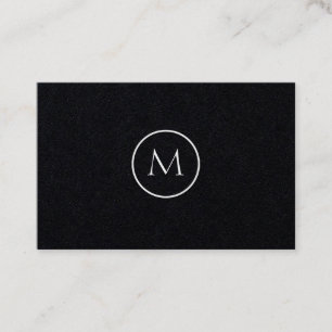 Monokrom Minimalist Monogrammed elegant Visitkort