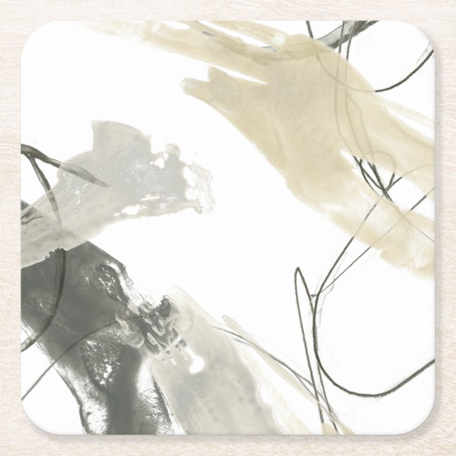 Monokrom Momentum Underlägg Papper Kvadrat (Framsidan)