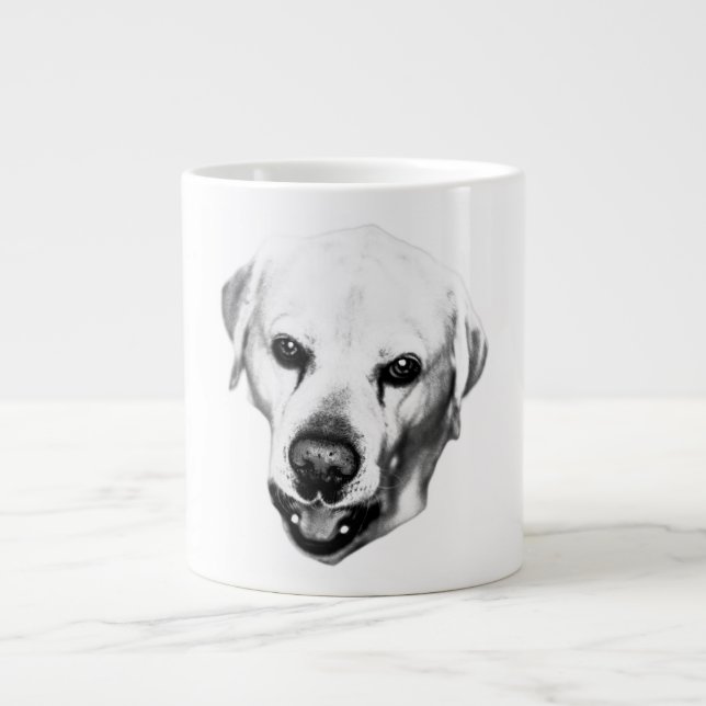 Monokrom närvaro jumbo mugg (Framsidan)