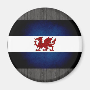 Monokrom Patagoniaflagga Magnet