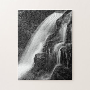 Monokrom Poconos vattenfall Pussel