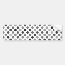 Monokrom Polka Dot Mönster (svarta och vita pricka Bildekal