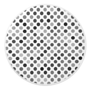 Monokrom Polka Dot Mönster (svarta och vita pricka Knopp