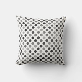 Monokrom Polka Dot Mönster (svarta och vita pricka Kudde