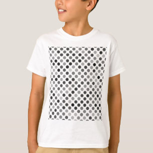 Monokrom Polka Dot Mönster (svarta och vita pricka T Shirt